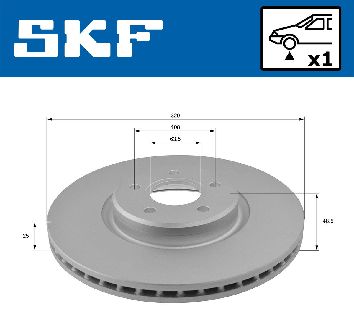 SKF VKBD 80223 V1 Disc frana